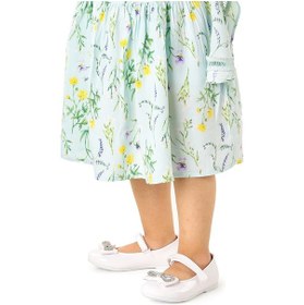 Resim Kiko Kids Papyon Taşlı Cırtlı Kız Çocuk Babet Ayakkabı 254 Cilt Beyaz 001 