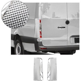 Resim Mercedes Sprinter W907 Uyumlu 2018 Ve Üzeri Stop Çerçevesi 2 Parça Abs Krom Kaplama 