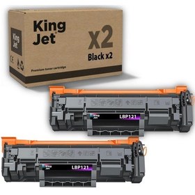 Resim Kingjet Canon Uyumlu Lbp121 Standart Kapasiteli 2'li Paket Toner Çipli 071 / Crg-071 