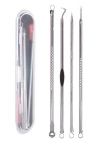 Resim Genel Markalar 4 Lü Kutulu Paslanmaz Komedon Akne - Siyah Nokta Temizleyici Set 