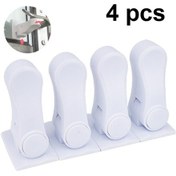 Resim Ic Pencere Kilidi Çocuk, Kapı Kolu Kilidi Balkon Kapısı Bebek Güvenliği Beyaz 