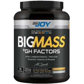 Resim Bigjoy Bigmass Gh Factors Karbonhidrat Tozu 1500 G - Bisküvi 