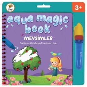 Resim Lino Aqua Magic Mevsimler Sihirli Boyama Kitabı 