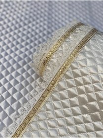 Resim Kaizen Carpet 40 Cm X 10 Metre Gold Su Taşı Detay Lüx Saten Kapitone Raf Örtüsü/ Çekmece Örtüsü / Dolap Içi Örtü 