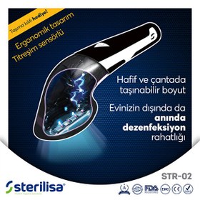Resim Sterilisa Darbeli UVC Sterilizasyon Ve Dezenfeksiyon Cihazı Mini Taşınabilir UV Dezenfektan 