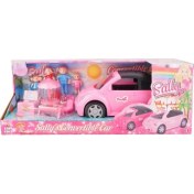 Resim King Toys Sally Ailece Kampta ve Üstü Açılabilen Pembe Araba 