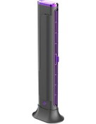 Resim Yatak Odası Ofis Ev İçin Ayarlanabilir Kanatsız Vantilatör V Gri, 