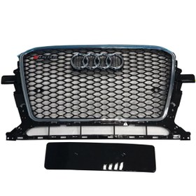 Resim Audi Q5 2012-2016 Arası Uyumlu RSQ5 Panjur Krom - Siyah 