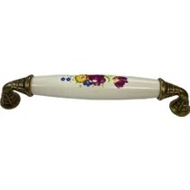 Resim Klasik Silindir Kulp Antik Sarı 128 mm 