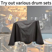 Resim 1 adet SG TJSGRX Siyah Davul Kapağı - Dürüst Koruyucu Kılıf Jazz & Elektronik Davullar için, Stand-Up Piyano, Davul Seti Koruma, Şık Tasarım, Yüksek Kaliteli Malzeme, Müzisyen Ekipmanı, Profesyonel Görünüm, Sağlam Yapı, Davul Koruyucu, Müzik Tutkunu 