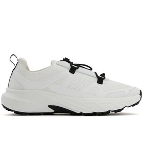 Resim Derimod ACBC x DERİMOD Kadın Beyaz Bağcıklı Kalın Tabanlı Kumaş Sneaker 25SFD43556F 