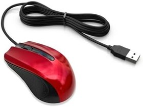 Resim Microcase 1600 DPI USB Kablolu Optik Mouse-AL4621 YK4512 (Kırmızı) 