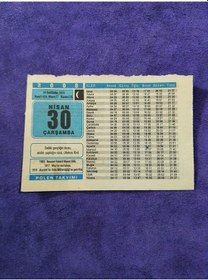 Resim 30 Nisan 2008 Takvim Yaprağı - Nostaljik Koleksiyonluk Takvim Yaprağı 