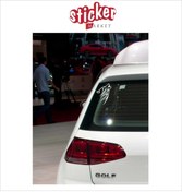Resim Sticker Market Kurt Beyaz Renk Sticker 