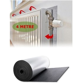 Resim 4 m. Rulo Kalorifer Peteği Arkasına Alüminyum Folyo Metalize Plaka Petek Arkalığı Isı Yalıtım Levha 
