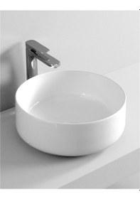 Resim Newarc Morena Tezgah Üstü Lavabo Beyaz Diğer 