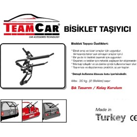 Resim Bisiklet Taşıyıcı Bagajı 2 Bisiklet Kapasiteli 