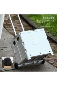 Resim valkyrie Katlanabilir İki Tekerlekli Alışveriş ve Depolama Çantası – Kapaklı Teleskopik Çekme Kolu K 