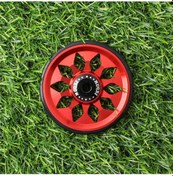 Resim Xindoker Brompton İçin Cnc Alüminyum Fırçalı Tekerlek, Kolay Montaj, Dayanıklı Ve Sürgülü, Kırmızı, Çift Set 