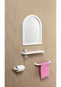 Resim Plastik Banyo Ayna Takımı Royaleks-mrd951 Renkli 