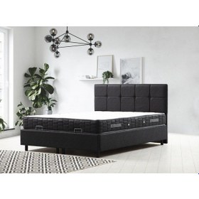 Resim 160x200 Vitalia Baza Başlık Yatak Seti - Antrasit 
