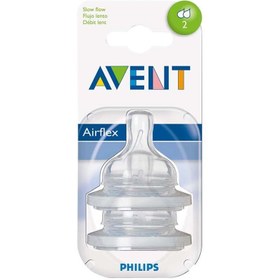Resim Avent Biberon Emziği No:2 Yavaş Akış (1 Ay) 2 Lİ 