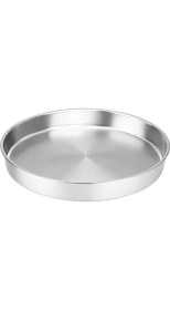 Resim Özbir Paslanmaz Çelik Yuvarlak Fırın Yemek ve Börek Tepsisi 28X6 cm 