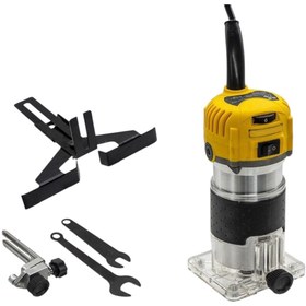 Resim POWER7 600W Hassas Devir Ayarlı El Frezesi - Şeffaf Tabanlı Kontrol 