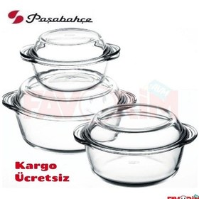 Resim Paşabahçe Borcam Çeyiz Tepsi Tencere Seti 11 Parça 