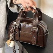 Resim Kadınlar için Çıkarılabilir Omuz Askılı/El Askılı El Çantası - Altın Tonu Donanım ve Tokalı Kapatma, Çok Bölmeli Kahverengi Çanta (Kahve/Koyu Kahve/Kırmızı/Siyah) - Seyahat, Günlük Kullanım için Çok Yönlü - Dayanıklı Fermuarlı Kapatma 