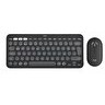 Resim Logitech 920-012247 Pebble 2 Combo Çoklu Sessiz Kablosuz Türkçe Q Pembe Klavye ve Mouse Seti 