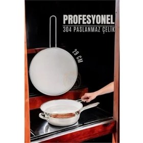 Resim Modacar Kızartma Yağ Sıçratmaz 29 cm 304 Paslanmaz Çelik Mink Design 