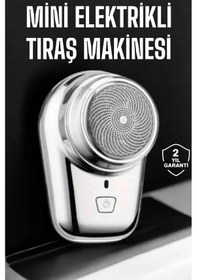 Resim Seyahat Tipi Tıraş Makinesi Taşınabilir Kablosuz Mini Paslanmaz Çelik 