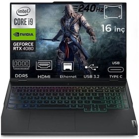 Resim Lenovo Legion Pro 7 16IRX9H 83DE0086TR-FR36 i9-14900HX 40 GB 4 TB RTX4080 16" Free Dos Dizüstü Bilgisayar 