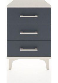 Resim Hyperion Komodin 3 Çekmeceli 44x44x64 Aytaşı-antrasit Aytaşı 