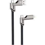 Resim NT-DC43 Plastik 100Cm Type-C To Type-C+Lightning Şarj ve Data K. 