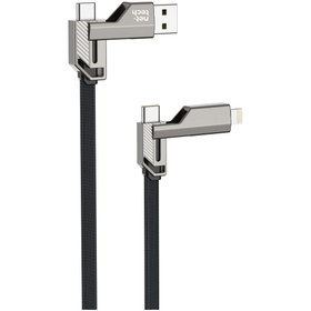 Resim NT-DC43 Plastik 100Cm Type-C To Type-C+Lightning Şarj ve Data K. 