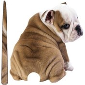 Resim Sevimli Araba Sticker Karikatür Köpek Sticker Cam Sileceği Sticker Ve Araba Stili Arka Cam Dekorasyonu İçin Çıkartma 