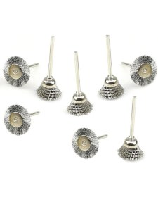 Resim Gravür 37MM Çelik Tel Fırça Seti 8 Adet Uç Seti Vız Vız Makine 