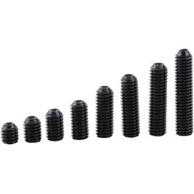 Resim Wezone 200 Adet 12.9 Derece Karbon Çelik Siyah Tam Delikli Somun Seti - M3x3-14mm 8 Farklı Boyut, Paslanmaz, Dayanıklı, Çok Amaçlı İç İçbükey Somunlar 