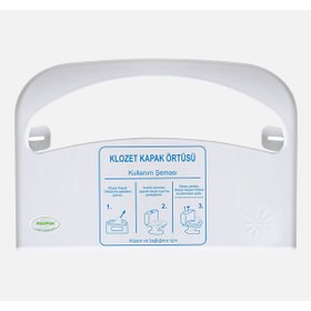 Resim Rulopak Klozet Kapak Örtüsü Dispenseri Beyaz 