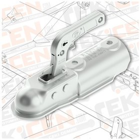 Resim Römork ve Karavan Kaplin - 1300 Kg - Yuvarlak 60 Mm Bağlantı 