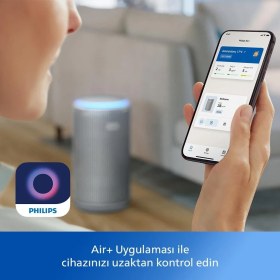 Resim Philips 135 M2 Etki Alanlı Profesyonel Hava Temizleme Çözümü Alerjenleri ve Ince Toz Partiküllerini Yakalayan Yüksek Kapasiteli Ürün AC3220+HAVA Nemlendirici HU2510 