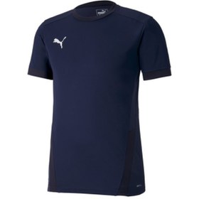 Resim Puma Men Team Goal 23 T-shirts Training Navy Soccer Tee Top Gym Jersey 70417106 