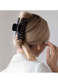 Resim Okavango Kadın 4lü Gri Siyah Xl Büyük Mandal Toka Seti Çok Renkli 