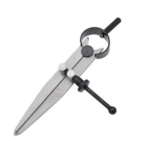 Resim Çelik Pergel Hobi Deri Kenarı Işaretleme Deri El Aleti (11,5cm) 