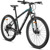 Resim Kron Xc 150 Pro - 29 Mtb - 17' - 9 Vites - H.dısc - Mat Siyah-gri/turkuaz Siyah - Turkuaz - Gri 