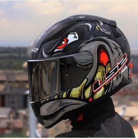 Resim Gri Cam + Ls2 Rapid 2 Spox Motosiklet Kaskı Gri 