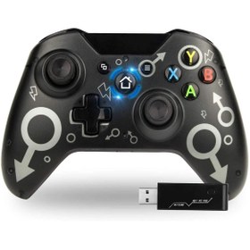 Resim Genel Markalar N1 Xbox One Pc Ps3 Uyumlu Kablosuz Gamepad Joystick Oyun Kolu Siyah WNE1040 
