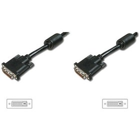 Resim Digitus Ak-320100-101-s 10 Mt Dvı-d To Dvı-d 24+1 Erkek-erkek 2xferrite Awg28 Görüntü Kablosu 